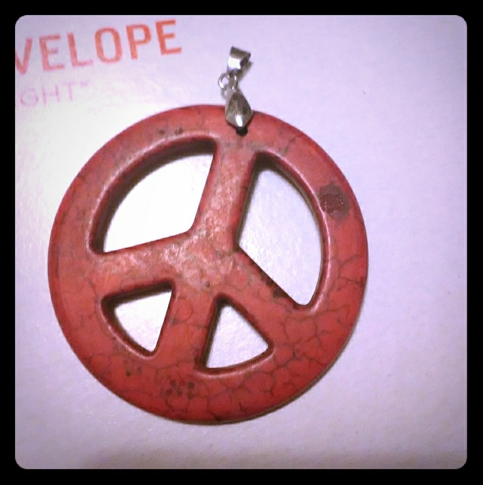 Peace Sign Emblem Pendant - Picture 2 of 5